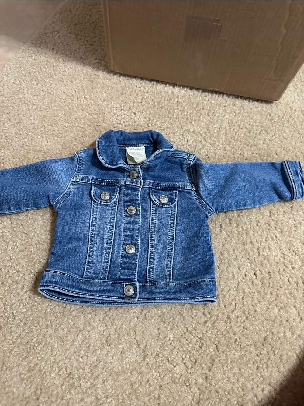 Handmade Patriotic Baby Denim Jacket 6–9 Months Cowboy Boots USA One-of-a-Kind - Picture 2 of 4